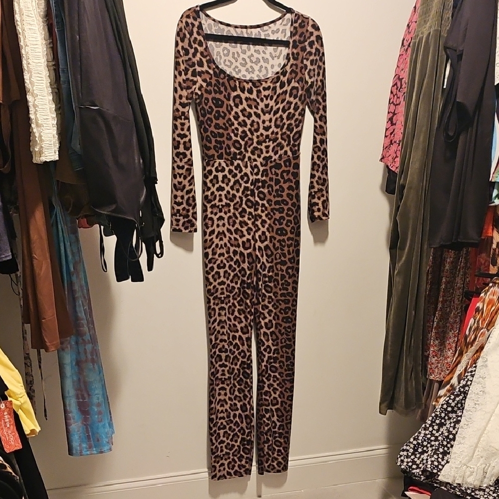 SHEIN Leopard Print Jumpsuit
